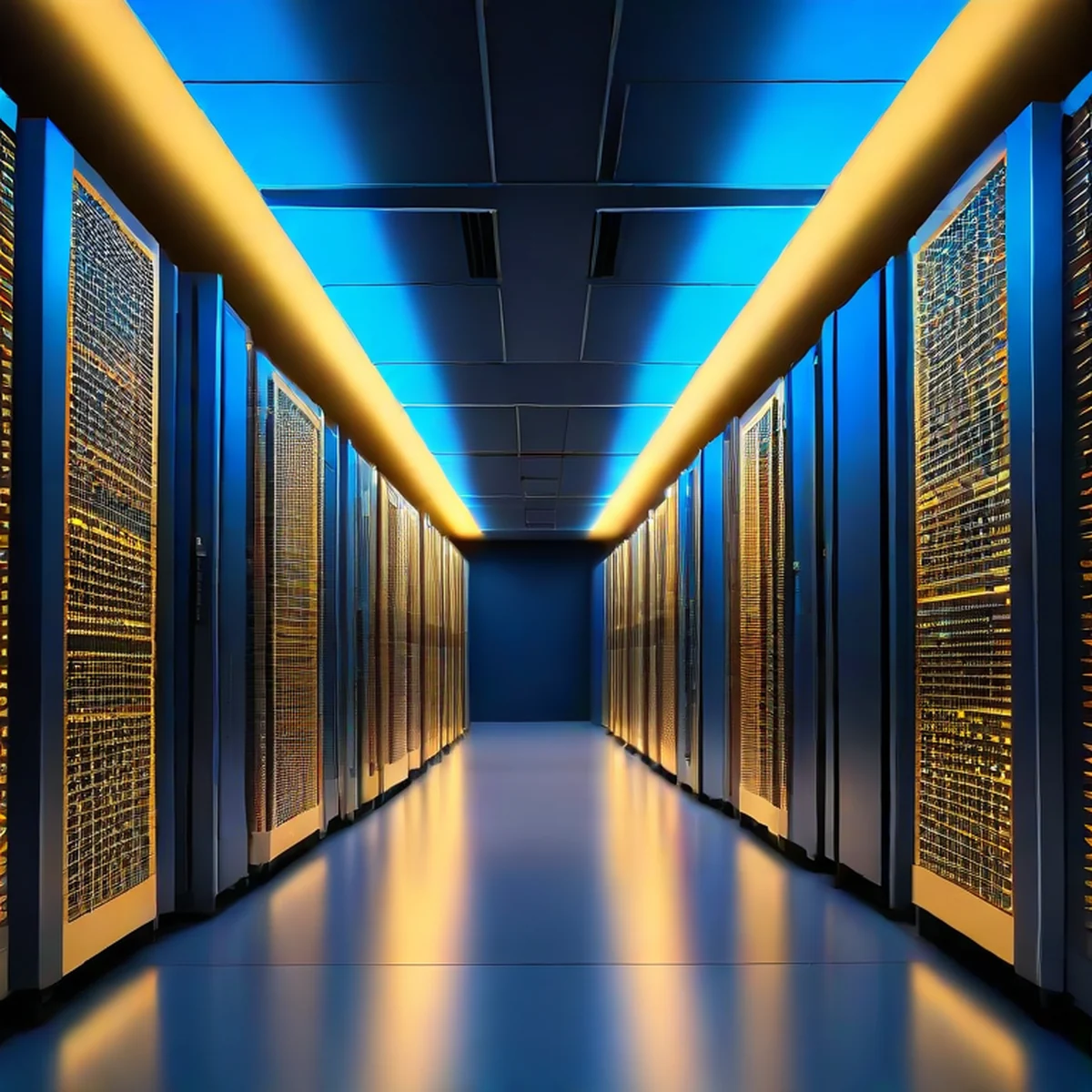 Infrastructure de serveurs haute technologie pour la sécurité blockchain