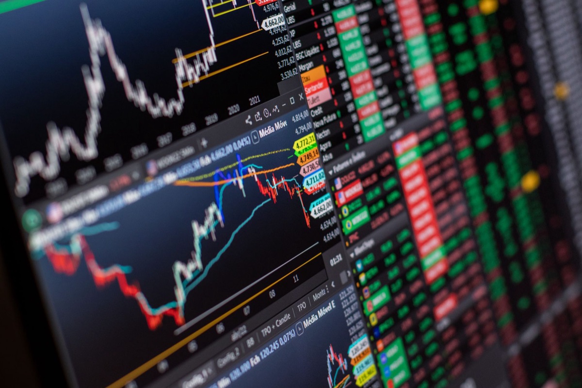 Painel de análise de criptomoedas em tempo real
