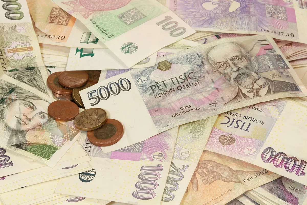 the czech crown, money, currency, wage, crown, coin, banknotes, czechia, the economy, czech, salary, finance, the value of the, profits, payment, market, republ